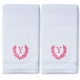 thumbnail image 3 of Monogrammed Hand Towels for Bathroom Kitchen Makeup | Personalized Gift for Wedding-Bridal | Roman Font Custom Luxury Turkish Towel | Spa Collection, Oversized, 16 X 30 Inch, Set of 2, 3 of 3