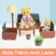 thumbnail image 5 of Dollhouse Furniture Set for Kids Toys Miniature Doll House Accessories Pretend Play Toys for Boys Girls & Toddlers Age 3+ with Living Room, 5 of 5