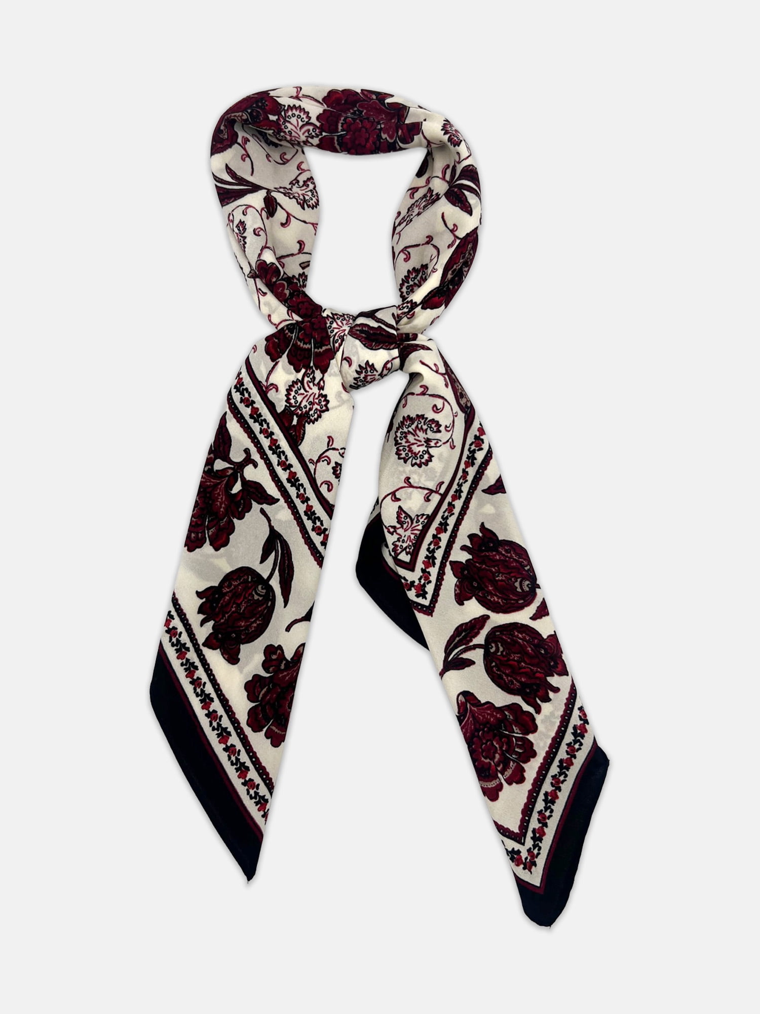 Scenario Women's Printed Square Scarf, Beige