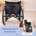 thumbnail image 4 of Silla De Ruedas Nanofort Plegable Negra, 4 of 10