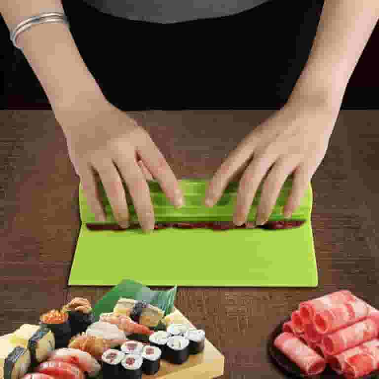 Aramox Tapis à Sushi En Silicone Antiadhésif Réutilisable - Rouleau Pour Faire Des Sushis Maison Facilement