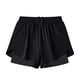 thumbnail image 4 of pstuiky Pantalones cortos cargo para hombre, Pantalones cortos deportivos de doble capa para hombre, de color liso Pantalones cortos para correr para hombre, 4 of 7