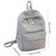 thumbnail image 3 of Mochila de pana para mujer, estilo universitario, a rayas, para la escuela, con detalle de borla, mochila suave para uso diario, ideal para portátil, trabajo o salidas informales. Mochila ligera e, 3 of 6
