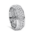thumbnail image 3 of 3 5/8ct Pave Diamond Eternity Ring 14K White Gold, 3 of 3