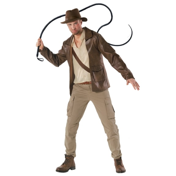 Morph Archaeologist Hero Men Costume Halloween Costume for Men Brown XX-Large