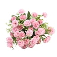 thumbnail image 3 of Ramo de hortensias artificiales realistas y reutilizables. Rosa, 3 of 8