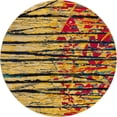thumbnail image 3 of Unique Loom Estrella Collection Area Rug (8' Round Yellow/Beige), 3 of 7