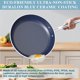 thumbnail image 5 of Nuwave Healthy Duralon Blue - Juego de utensilios de cocina antiadherentes de cerámica, con infusión de diamante, resistente a los arañazos, sin PFAS, apto para lavavajillas y horno, listo para inducc, 5 of 5