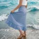 thumbnail image 5 of Faldas de Cintura Elástica para las Mujeres Vestidos de Playa de Moda de Verano con Bolsillos, Faldas Casuales para las Mujeres de Verano, 5 of 7