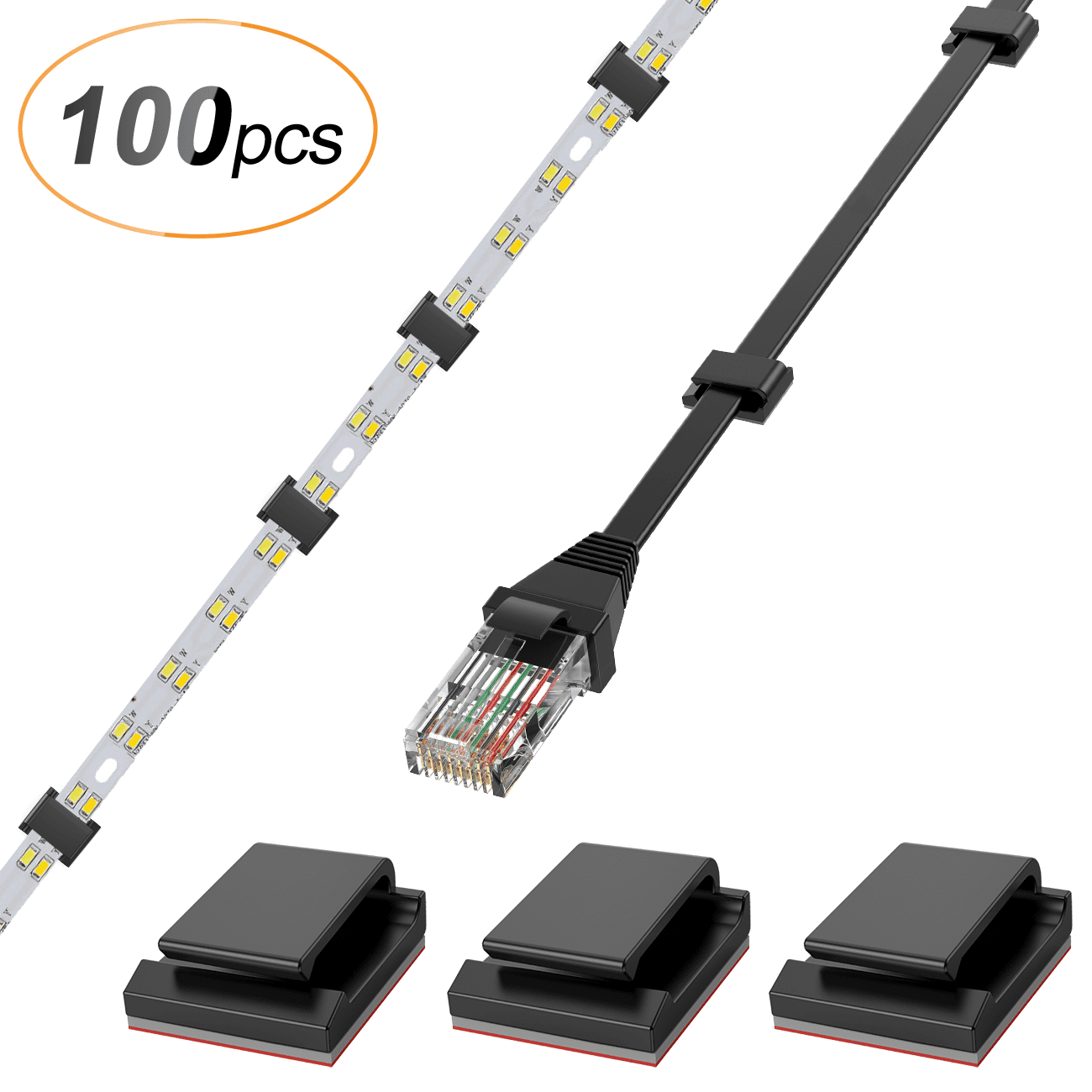 sticky cable holder