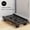 black, variant on Adjustable Mobile CPU Stand, Ventilated Computer Tower Stand PC Tower Stand with 4 Caster Wheels Fits Most PC, Under Desk Holder