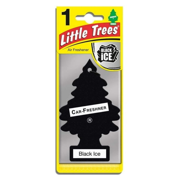 Little Trees Long-Lasting Automotive Air Fresheners, Black, 3 Count