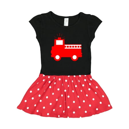 

Inktastic Cute Red Firetruck Gift Toddler Girl Dress