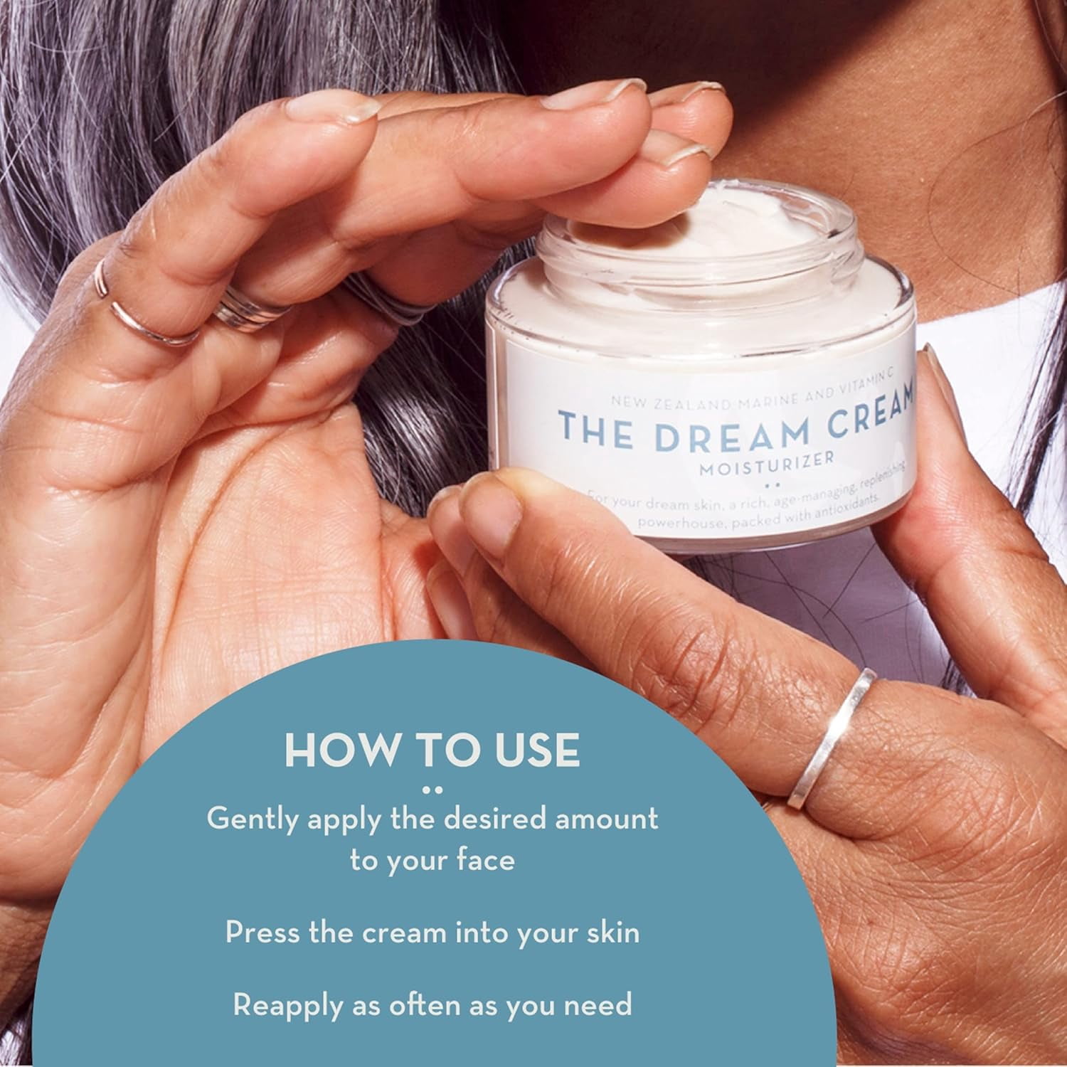 The Organic Skin Co The Dream Cream Anti Aging Face Moisturizer Cream with Vitamin C, 1.7 fl oz