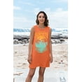 thumbnail image 4 of VILOVE Women Summer Sleeveless Coconut Tree Graphic Sundress Beach Vacation Mini Tank Dress, 4 of 7