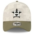 thumbnail image 2 of Men's New Era Light Beige/Olive Houston Astros 2025 Armed Forces Day 39THIRTY Flex Hat, 2 of 5