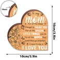 thumbnail image 3 of Thank You Gifts for Mom From Daughter Son To My Mom Love You Wooden Heart Sign Tabletop Decoration for Home Birthday Mothers Day Valentines Day Gifts for Mother, 3 of 9