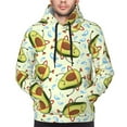 thumbnail image 4 of Bingfone Avocado Doing Sport Men'S Drawstring Hoodie Long Sleeve Pocket Sweatshirts-Medium, 4 of 9