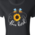 thumbnail image 4 of Inktastic Bee Kind Bees and Sunflower Women's T-Shirt, 4 of 5