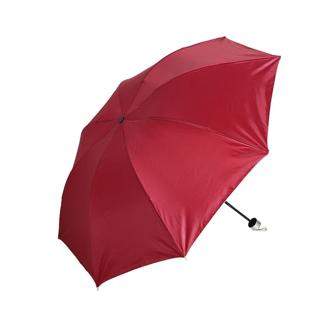 Paraguas plegable portátil a prueba de lluvia, viento, resistente a la intemperie, ligero, soleado y 8 costilla