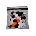 thumbnail image 2 of Way to Celebrate 6-Ft Halloween Garland with Black and Orange Poms, Complete with Ghosts and Bats, 2 of 6