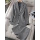 thumbnail image 1 of Traje holgado Harajuku para mujer, conjunto de dos piezas con pantalones cortos de lentejuelas, chaqueta Blazer + Pantalones cortos sueltos, 2 Piec, primavera y otoño, novedad de 2023, 1 of 5