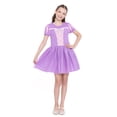 thumbnail image 5 of Girls Disney Princess Tangled Rapunzel Cosplay Short Sleeve Sweater Dress, Sizes 4-12, 5 of 14