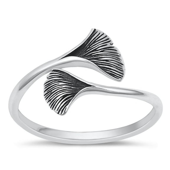 Wholesale Fish Tail Ring .925 Adjustable Sterling Silver Band Jewelry Female Male Unisex Size 10