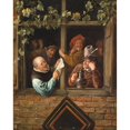 thumbnail image 3 of Jan Steen 12x14 Black Modern Framed Museum Art Print Titled - Rhetoricians at a Window, 3 of 5