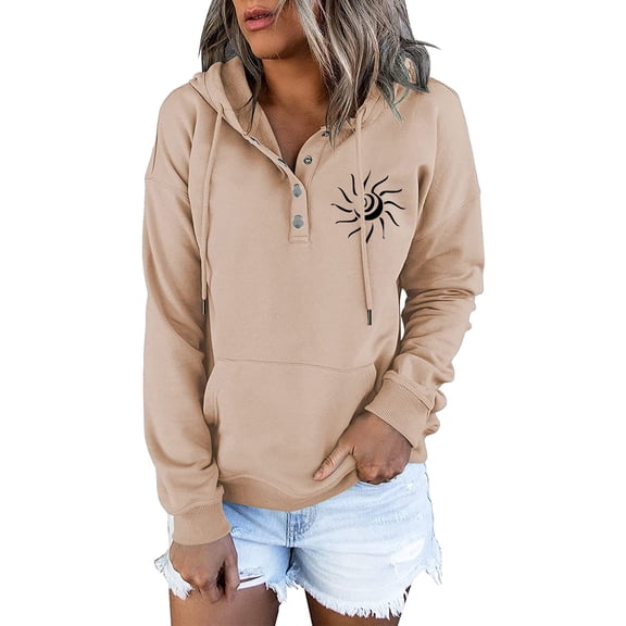 Womens Hoodie Long Sleeve Hoodie Pullover Hoodies for Women Cute Hoodies Beige Sweatshirts Fall Outfits Women Cute Teen Clothes