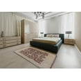 thumbnail image 5 of Ahgly Company Machine Washable Indoor Round Industrial Modern Chestnut Brown Area Rugs, 4' Round, 5 of 7