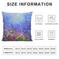 thumbnail image 5 of HENGT Square Throw Pillow Covers Watercolor Colorful Flowers Abstract Floral Aesthetic Art Pillow Cases Decorative for Home Bedroom Sofa Pillowcases Standard, 5 of 5