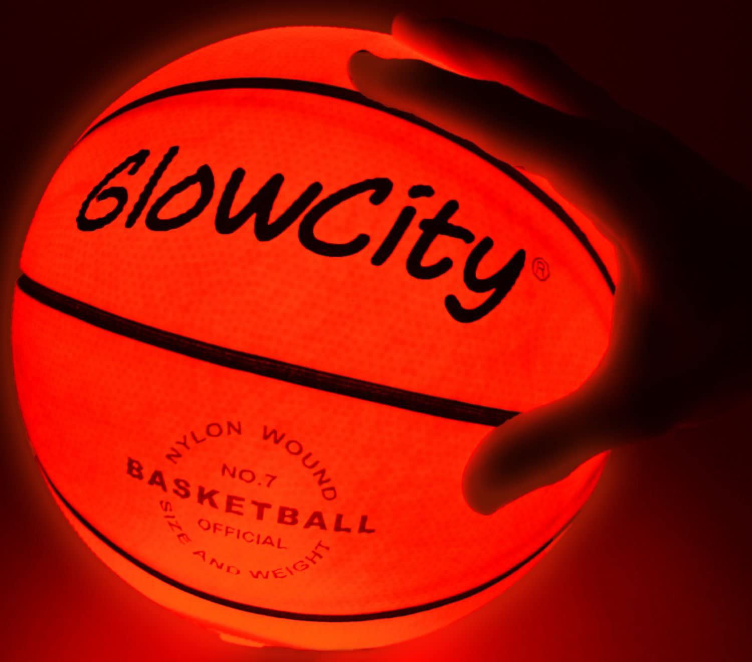 Size 7 Glowing Reflective Basketball Light Up Basketball Glow in The Dark' 