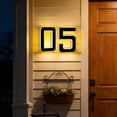 thumbnail image 5 of DVKOVI 4.7In Solar House Numbers for Outside LED IllumInated Address Sign Dusk To Dawn Auto On Off Lighted Number E One Size, 5 of 9