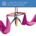 thumbnail image 4 of Aum Active Aerial Silks Starter Kit - Durable 9 Yards of Aerial Yoga Hammock with Hardware & Guide - Aerial Swing for Acrobatic Flying Yoga & All Levels (Aerial Rigging Point Up to 13ft), 4 of 4