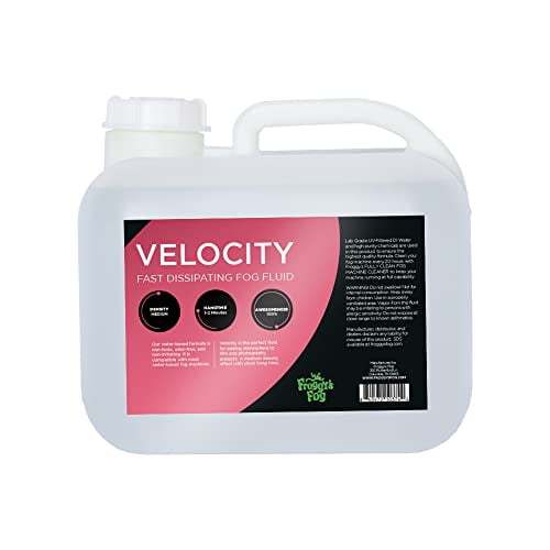 Froggy's Fog® - Velocity® - Fast Dissipating Fog Machine Fluid - Fog Juice
