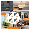 thumbnail image 6 of 4Pcs Stainless Steels Pad Eye Plate Hook Wall Mount Hanger Hook Marine Hardware Staple Hook with Screws Enduring, 6 of 8