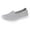 Grey, variant on CAICJ98 Womens Sneakers Women's Round Comfortable Casual Knitted Loafers Breathable Lightweight Slip on Walking Shoes,Grey