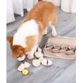 thumbnail image 6 of BaiTrend Snuffle Mat for Dogs Slow Feeding Mat Durable Dog Interactive Mat with Squeaky Puzzle Toys Plush Eggs Toys for Nose (GRAY), 6 of 7
