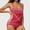 Red, variant on FAHXNVB Plus Size Women's Shapewear Bodysuit Waist Trainer Seamless Round Neck Body Shaper Butt Lifter Body Suit
