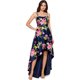 thumbnail image 1 of XSCAPE Vestido Floral Alto-Bajo para Mujer, Azul, 6 XSCAPE Vestido, Alto-Bajo, 1 of 2