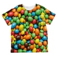 thumbnail image 1 of Halloween Candy Coated Chocolate All Over Toddler T Shirt, 1 of 2