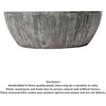 thumbnail image 4 of Handcrafted  Wood Coffee Table, Round Drum Shape, Sandblasted Black, Farmhouse Style, 4 of 9