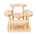 thumbnail image 1 of Tnarru Wooden Display Riser Collectibles Display Shelf Reusable Showcase Desktop Display Rack for Model Perfume Cosmetic Countertops Staircase, 1 of 8