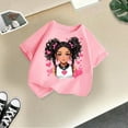 thumbnail image 5 of MEZZALL T-Shirt Graphique Mignon pour Fille, Col Rond, Manches Courtes, Tee d'Été Décontracté, T-Shirts Hauts, Rose, 5-6 Ans, 5 of 5