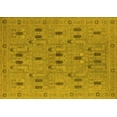 thumbnail image 1 of Ahgly Company Machine Washable Indoor Rectangle Oriental Yellow Industrial Area Rugs, 3' x 5', 1 of 4