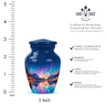 thumbnail image 2 of Northern Light Little Cremation Urn For Men & Women - Decorative Keepsake Urns For Human Ashes For Male And Female - Purple Urns For Girl - Little Blue Keepsake Urn For Adults Boy And Girls 3 Inch, 2 of 7