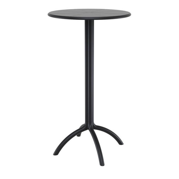 Compamia Octopus Round Patio Pub Table in Black