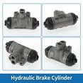 thumbnail image 6 of Unique Bargains Rear Right Brake Wheel Cylinder No.5340156B00 Drum Brake Cylinder for Suzuki Vitara 1988-1999 Iron,Rubber Gray Durable, 6 of 7