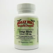 Holly Hill Health Foods, Ginkgo Biloba 120 MG, 50 Capsules